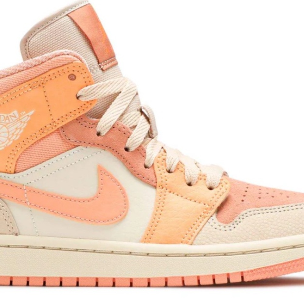 Nike Air Jordan Women's Shoes in Peach and Cream